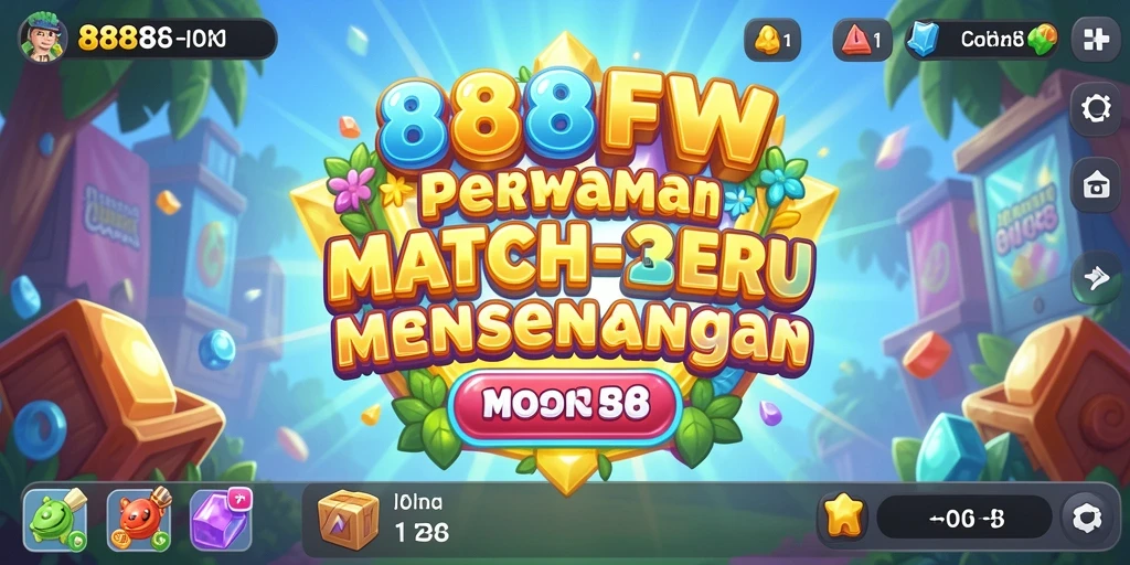 Tampilan gameplay seru dari 888FW yang penuh warna.