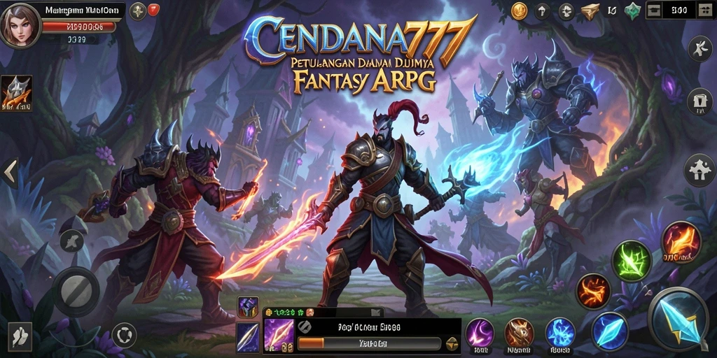 Tampak gameplay CENDANA777 yang seru dalam petualangan ARPG.