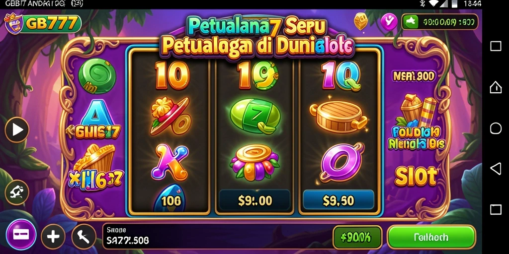 Tangkapan layar menunjukkan gameplay Slot yang mengasyikkan di GB777.