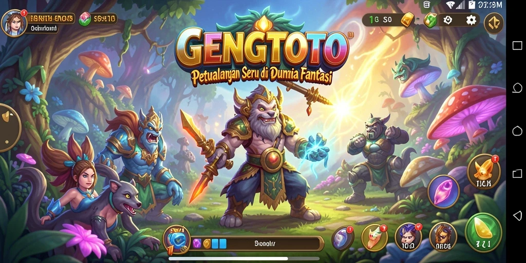 Screenshot GENGTOTO menampilkan aksi seru dalam petualangan epik.