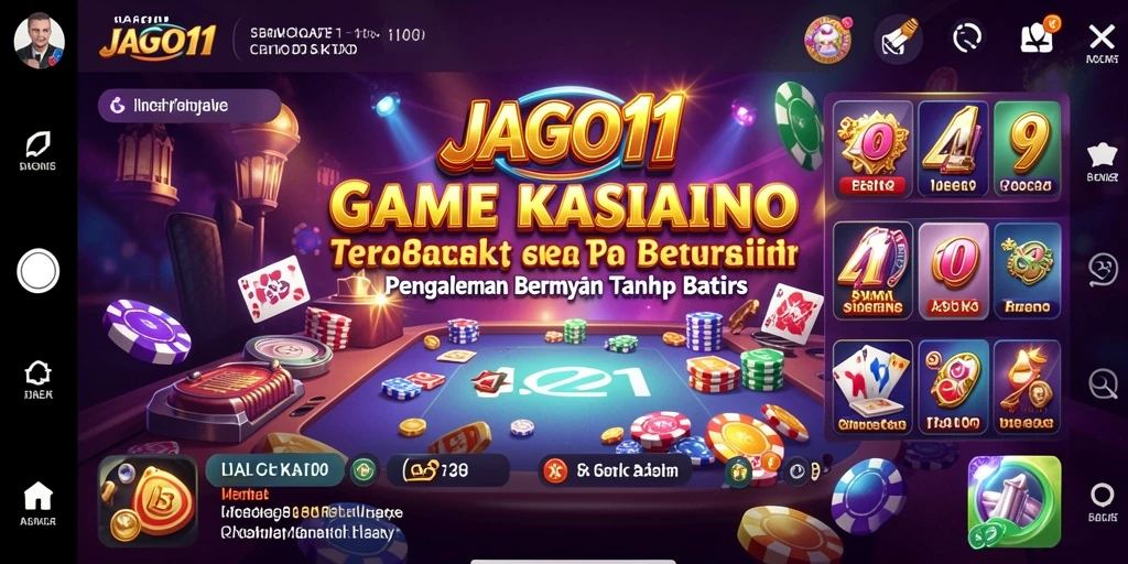 Tampilan gameplay <strong>JAGO11</strong> yang memukau dan penuh warna dalam Kasino.