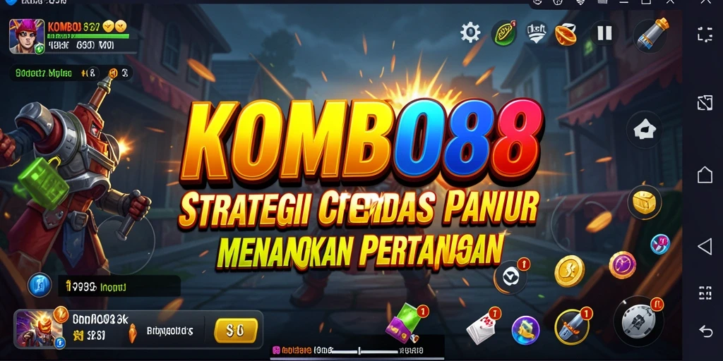 Tampilan gameplay strategis yang menegangkan dalam KOMBO88.