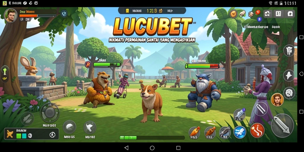 Gameplay LUCUBET yang seru dan mengasyikkan dalam suasana santai.