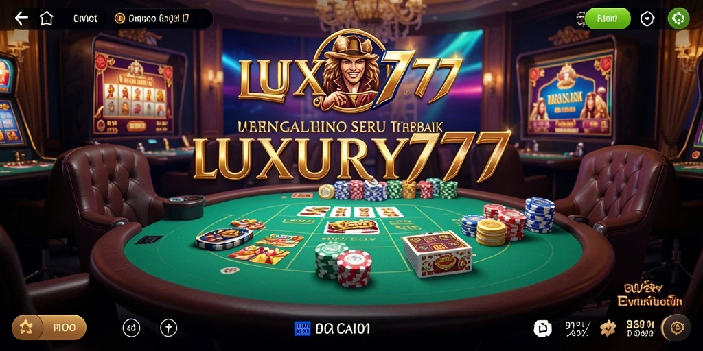 Gameplay seru dari aplikasi Live Casino LUXURY777.