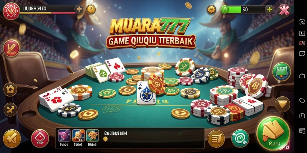 Tampilan gameplay seru dari MUARA777 saat bermain QiuQiu.