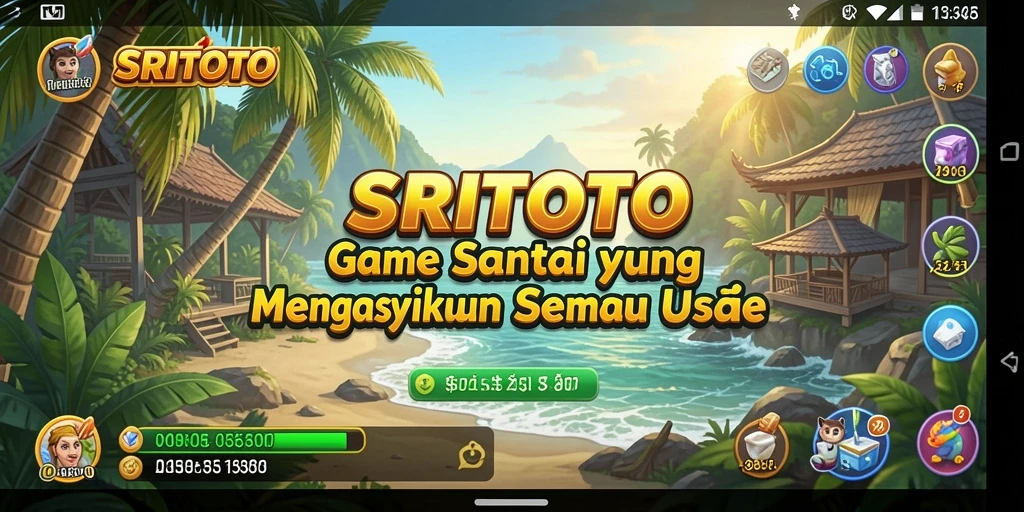 Screenshot utama SRITOTO menampilkan gameplay santai yang mengasyikkan.