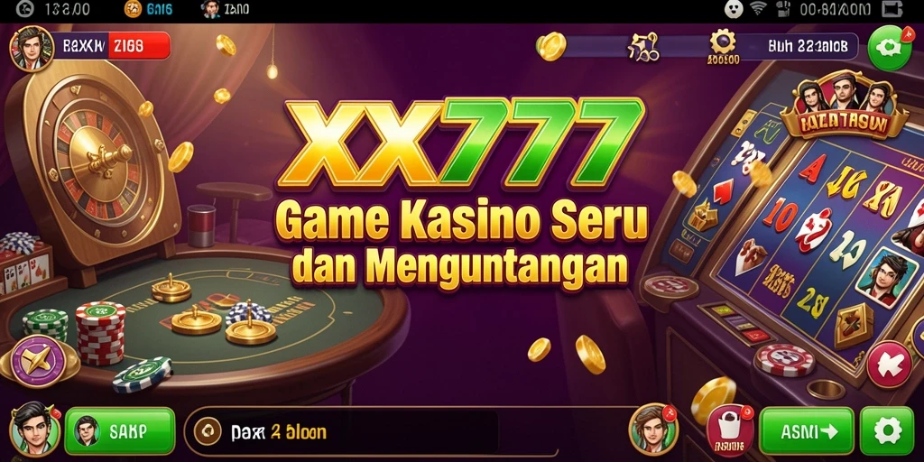 Screenshot menunjukkan gameplay Kasino yang mendebarkan dan menantang.